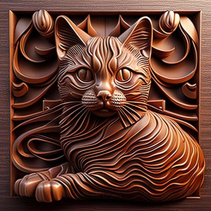 3D model York Chocolate cat (STL)